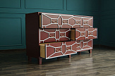 Бордовый комод "Emerald" 6 ящиков арт DSC348ETG/R №6