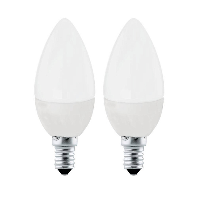 Светодиодная лампа " Свеча" , 2х4W (E14), 4000K, 320lm, 2 шт. в комплекте в Москве Светодиодная лампа " Свеча" , 2х4W (E14), 4000K, 320lm, 2 шт. в комплекте