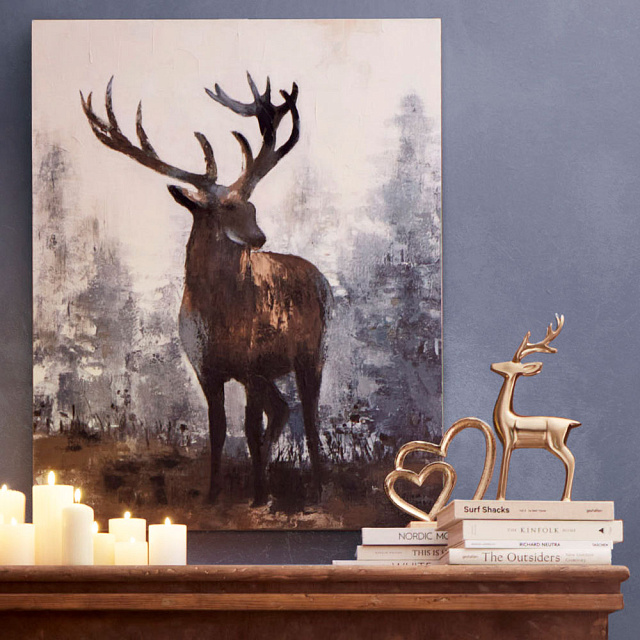 427129 Статуэтка Олень BALIGUIAN, L170, B60, H355, алюминий, цвет золотой в Москве 427129 Статуэтка Олень BALIGUIAN, L170, B60, H355, алюминий, цвет золотой