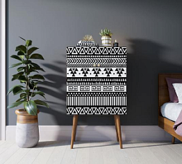 Комод на высоких ножках "Berber" 19 принт арт BB09/Print_19