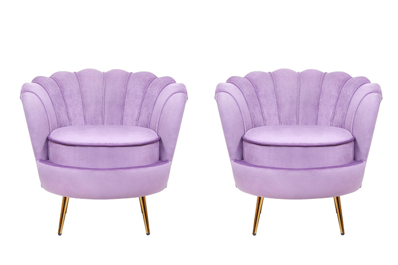 Комплект кресел ракушка Pearl Purple в Москве Комплект кресел ракушка Pearl Purple