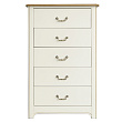 Бежевый комод "Olivia" высокий на 5 ящиков арт GA3005C №10