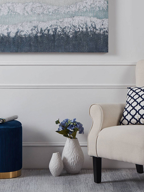 421019 Ваза декоративная MALBAIE, H190, ?125, керамика, белый в Москве 421019 Ваза декоративная MALBAIE, H190, ?125, керамика, белый