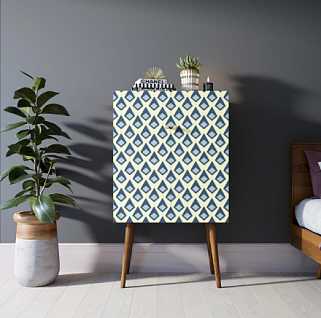 Комод на высоких ножках "Berber" 13 принт арт BB09/Print_13