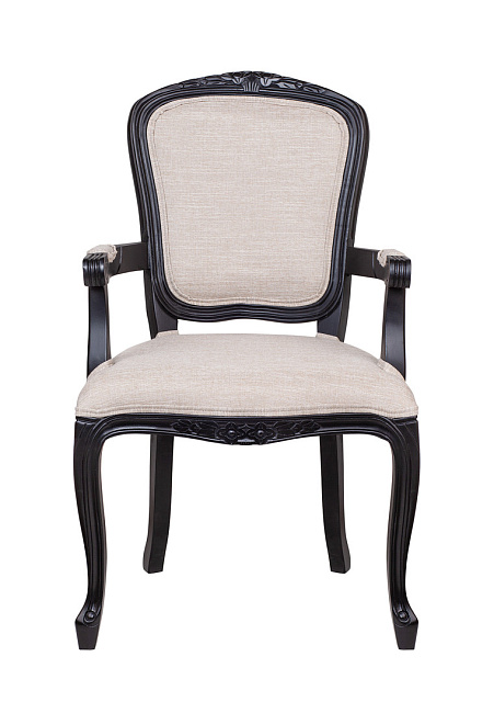 Мягкий стул с подлокотниками Gran Arm Beige V2