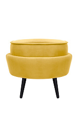 Пуф Pearl Adorn Yellow на черных ножках в Москве