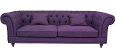 Диван мягкий арт-деко Neylan Purple голубой №1