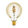 Светодиодная филаментная лампа CONNECT G95, 5,5W (E27) L140, ?95, 2200-6500K, 400lm, золото