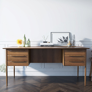 Рабочий письменный стол"Bruni" с ящиками арт BR47