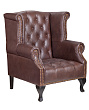 Каминное кожаное кресло Royal Brown №1