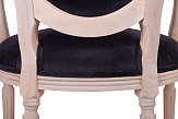 Мягкий стул с подлокотниками Delo Arm Black Velvet №4