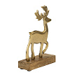 427573 Фигурка Олень BALIGUIAN L130, B50, H200 алюминий, дерево, золотой, натуральный №0