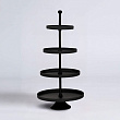 427648 Блюдо-этажерка декоративное  BABIRIK H700 алюминий, черный №0