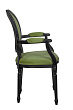 Мягкий стул с подлокотниками Delo Kora Arm Green №2