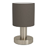 31842 Настольная лампа MONTETTO, 1X40W(E14), сталь, никель матовый, каппучино