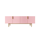 Комод под TV с четыремя дверками "Line" LN06/GR1/pink №0
