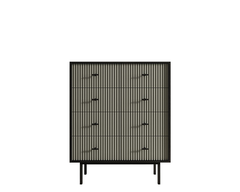 Комод на восемь ящиков "Emerson" арт EM20/gray/L