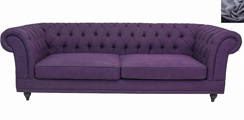 Диван мягкий арт-деко Neylan Purple серый