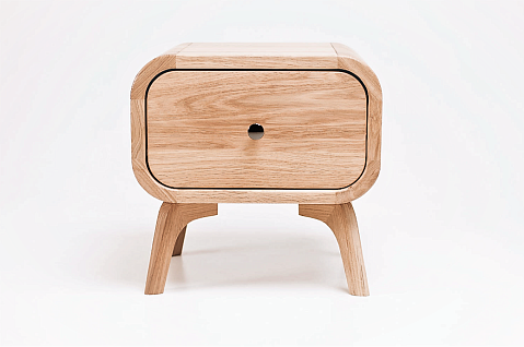 Тумба в Скандинавском стиле "Ellipse" с ящиком арт EL19 Коричневый