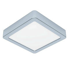 900649 Накладной светильник  FUEVA 5, 11W (LED), 3000K, IP44, L160, B160, H28, сталь, хром / пластик, белый