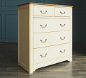 Бежевый комод "Olivia" на пять ящиков арт GA2005C №9