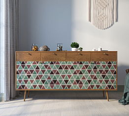 Комод "Berber" четыре дверки и четыре ящика 26 принт арт BB25/Print_26