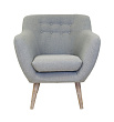 Низкое кресло Fuller Grey №0