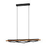 901933 Светодиодный подвес BOYAL, 2X13W 1X16W(LED LED), 3000K, 3500 2200lm, сталь, дерево, черный, коричневый , белый
