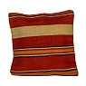 420105 Подушка декоративная CHEVERY, L500, B500, наволочка: лицевая сторона: 80% джут, 20% хлопок, оборотная сторона: 100% хлопок  красный, кремовый,
