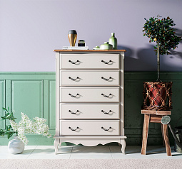 Комод «Leontina» на пять ящиков вертикальный арт ST9342