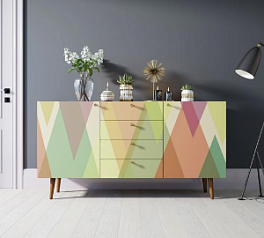 Комод "Berber" с ящиками 16 принт арт BB14/Print_16