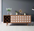 Комод "Berber" удлиненный с бутылочницей 17 принт арт BB15/Print_17 №0