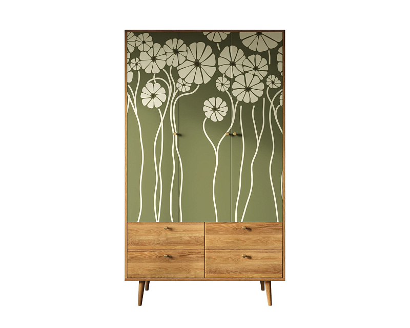 Шкаф трехстворчатый "Berber" принт 53 арт BB02/Print_53 в Москве Шкаф трехстворчатый "Berber" принт 53 арт BB02/Print_53