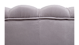 Низкое кресло ракушка Pearl Grey на черных ножках №4