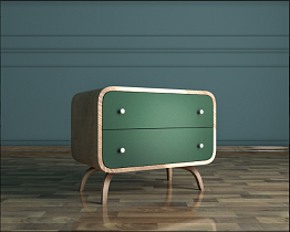 Комод "Ellipse" с двумя ящиками арт EL02G