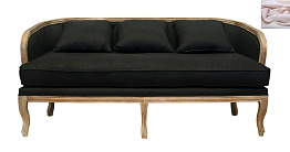 Диван в стиле ретро Nora розовый