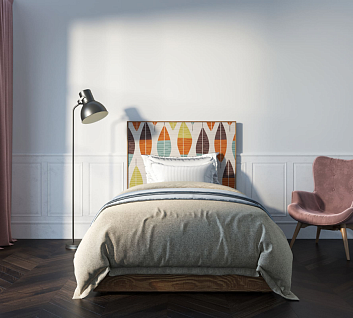 Кровать "Berber" 120х200 см принт 48 арт BB42/Print_48