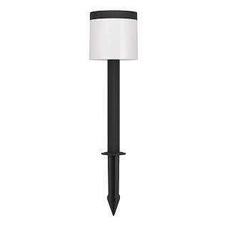 901077 Ландшафтный светильник на солнечной батарее с датчиком движения PANTETE, 7,5W (LED), 3000K, 1000lm, IP65, H650, пластик, чёрный/пластик, белый