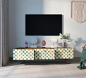 Комод "Berber" с ящиками низкий под TV принт 24 арт BB19/Print_24 №1