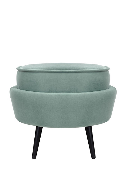 Пуф Pearl Adorn Green на черных ножках