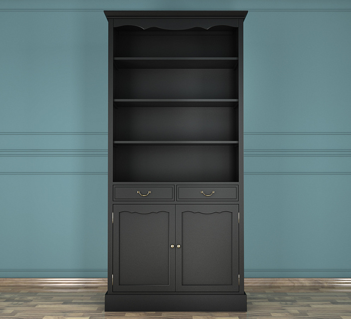 Книжный шкаф "Leontina Black" арт ST9330BLK в Москве Книжный шкаф "Leontina Black" арт ST9330BLK