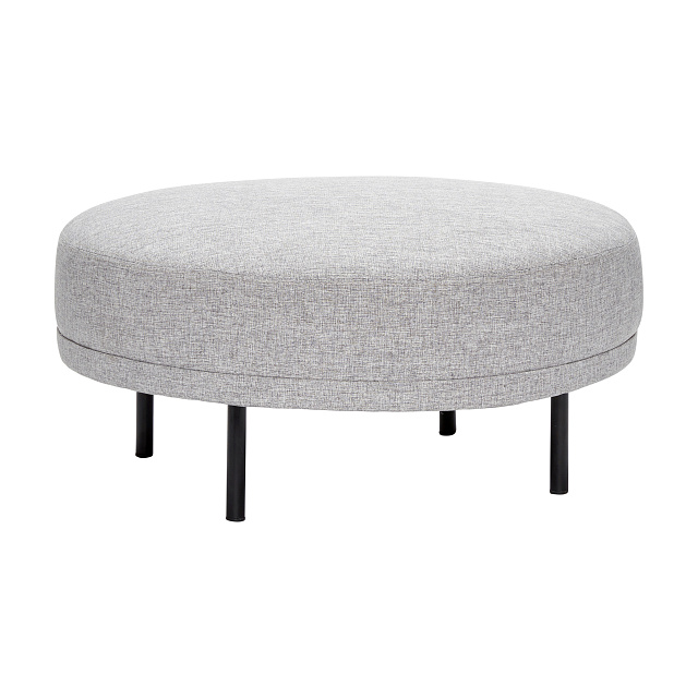 Пуф HUBSCH круглый светло-серый арт 100705