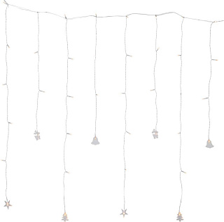 Гирлянда DECY, 40X0,06W(LED),  4,5V, 82х100см, пластик, 3xАА (не в комплекте)