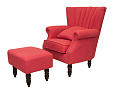 Кресло с пуфом Lab Red V2