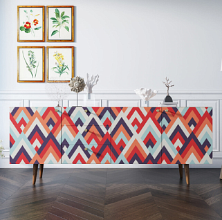 Комод "Berber" удлиненный принт 2 арт BB11/Print_02