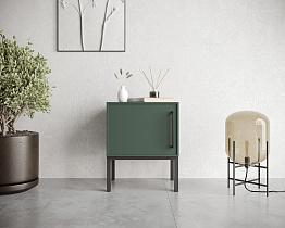 Тумбочка с дверкой "Nicole" NLN08G Зеленый