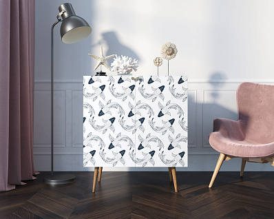 Комод "Berber" две дверки малый 36 принт арт BB38/Print_36