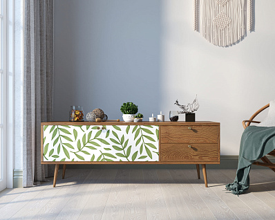 Комод "Berber" два ящика и две дверки 28 принт арт BB27/Print_28