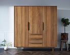 Шкаф в скандинавском стиле "Bruni" трехстворчатый арт BR27/3 №0