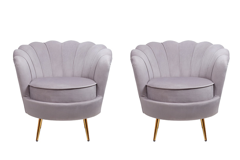 Комплект кресел ракушка Pearl Grey в Москве Комплект кресел ракушка Pearl Grey